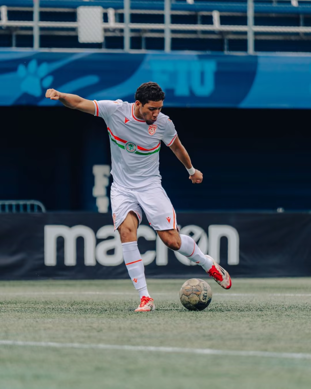 Alexander Naranjo playing soccer