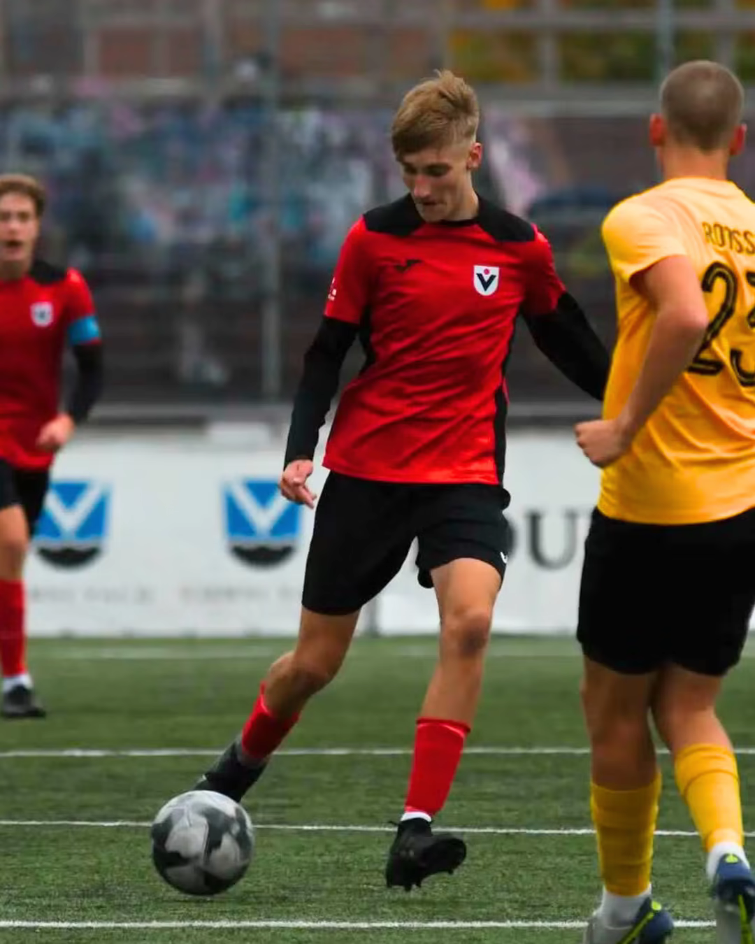 Gregor Sepp playing soccer