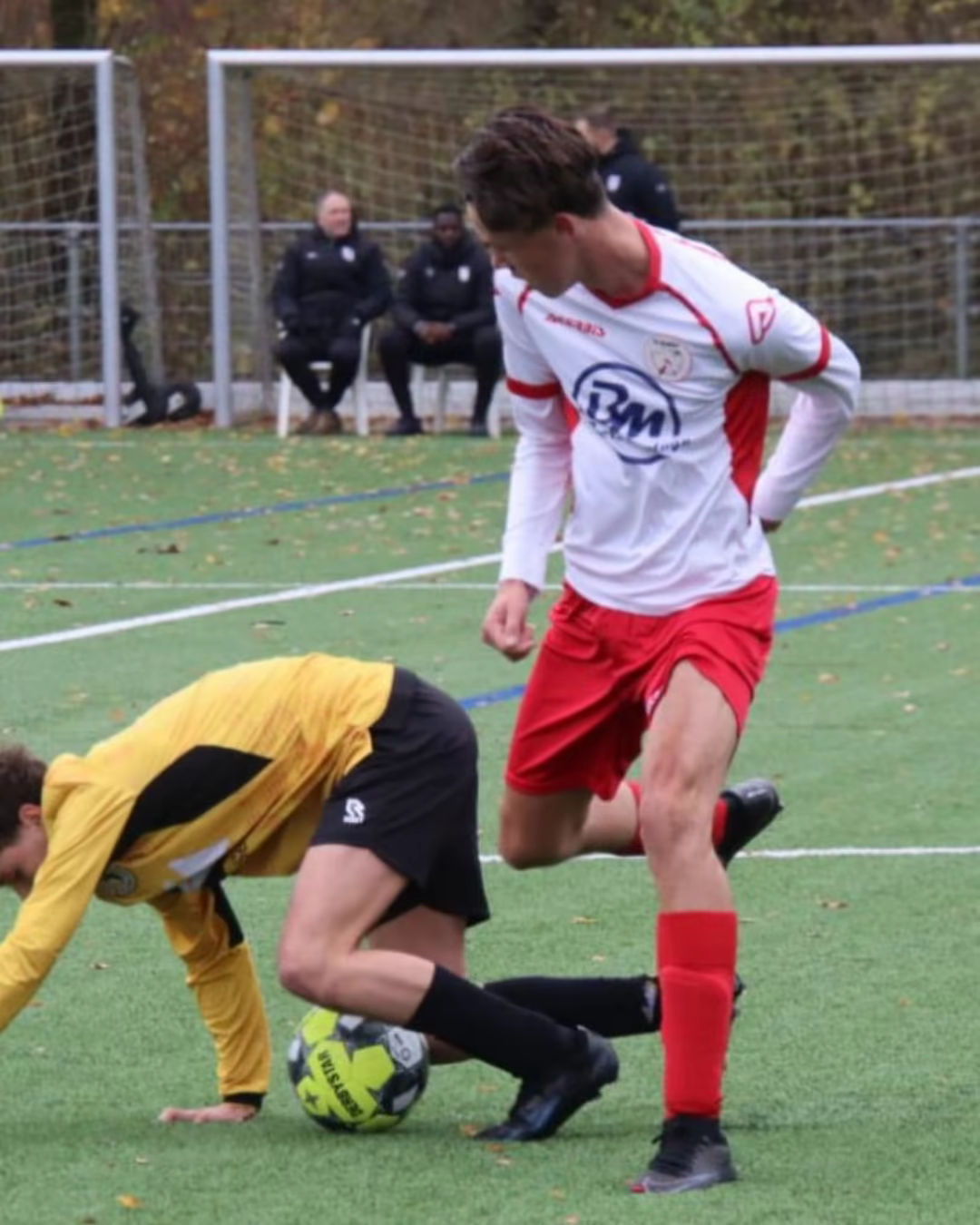 Damian Fredriks playing soccer