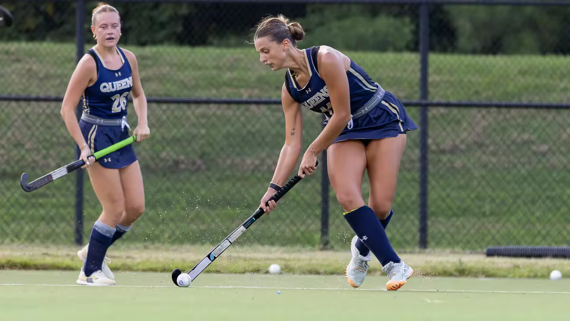 Delfina Gonzalez Fontan speelt collegehockey voor Queens University of Charlotte