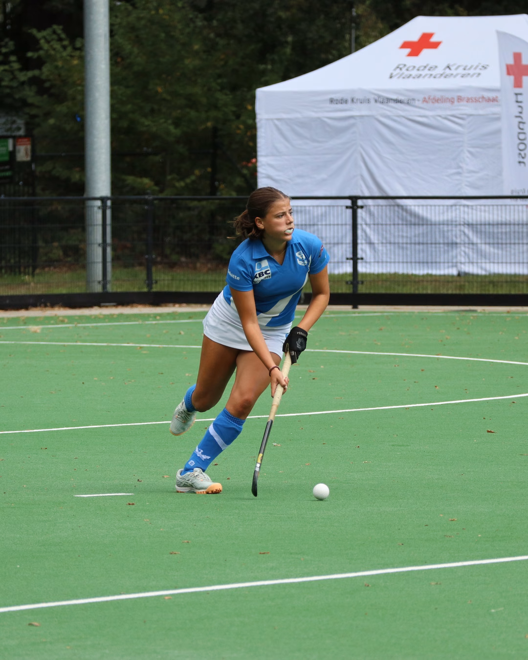 Sofia Valente in action for Royal Uccle Sport