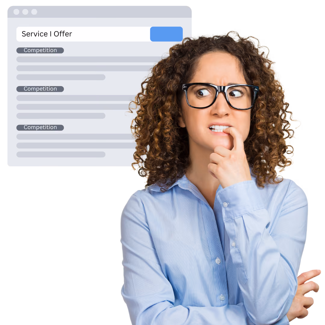 Woman worried about not being seen
