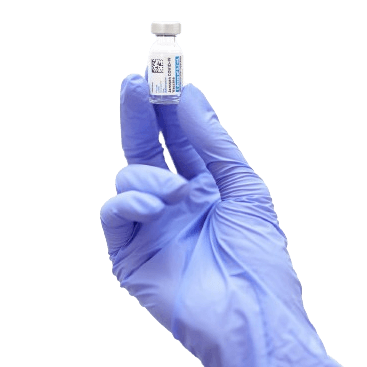 Gloved hand