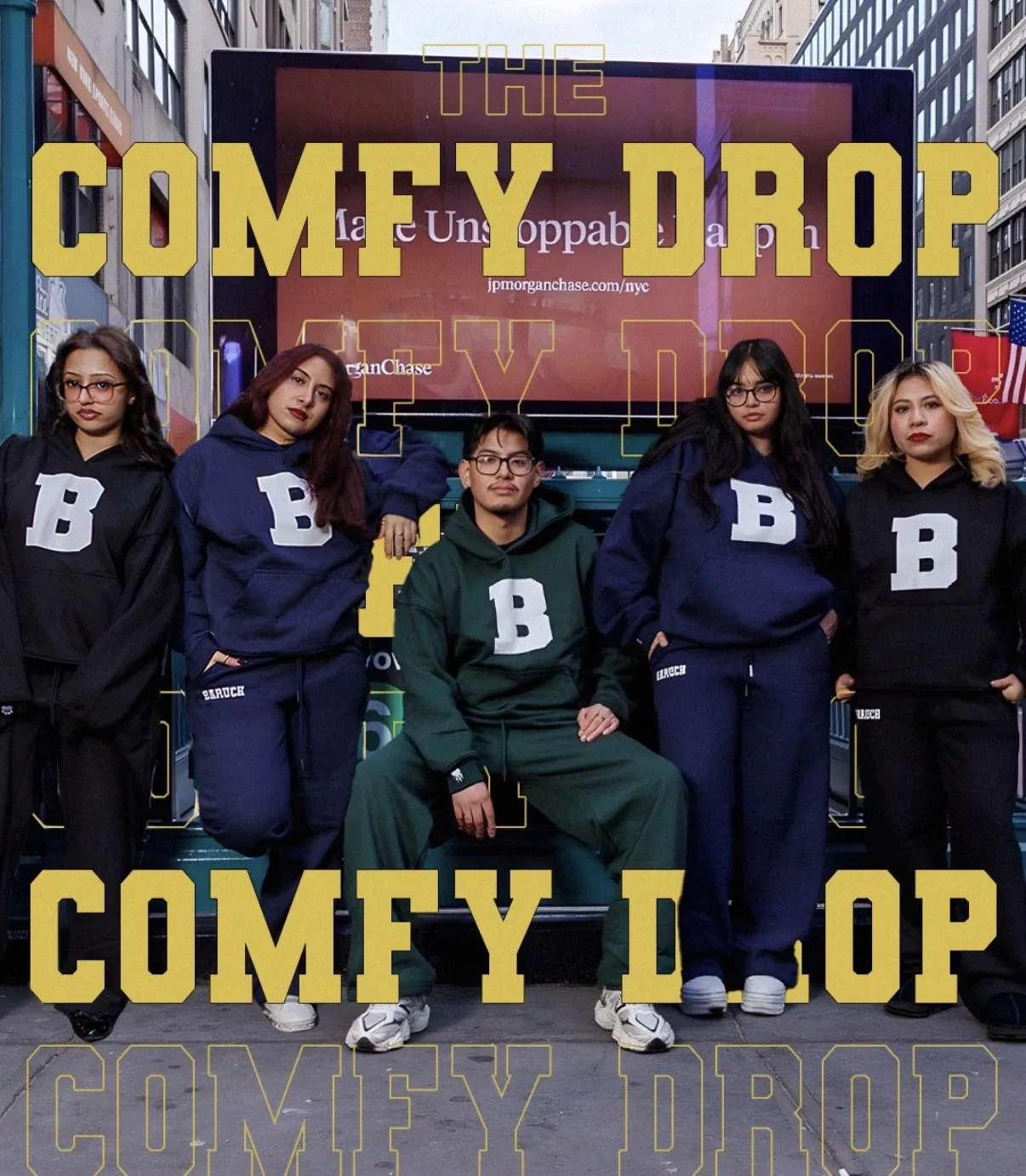 The Comfy Drop. Navy, black and forest · Matching sets.