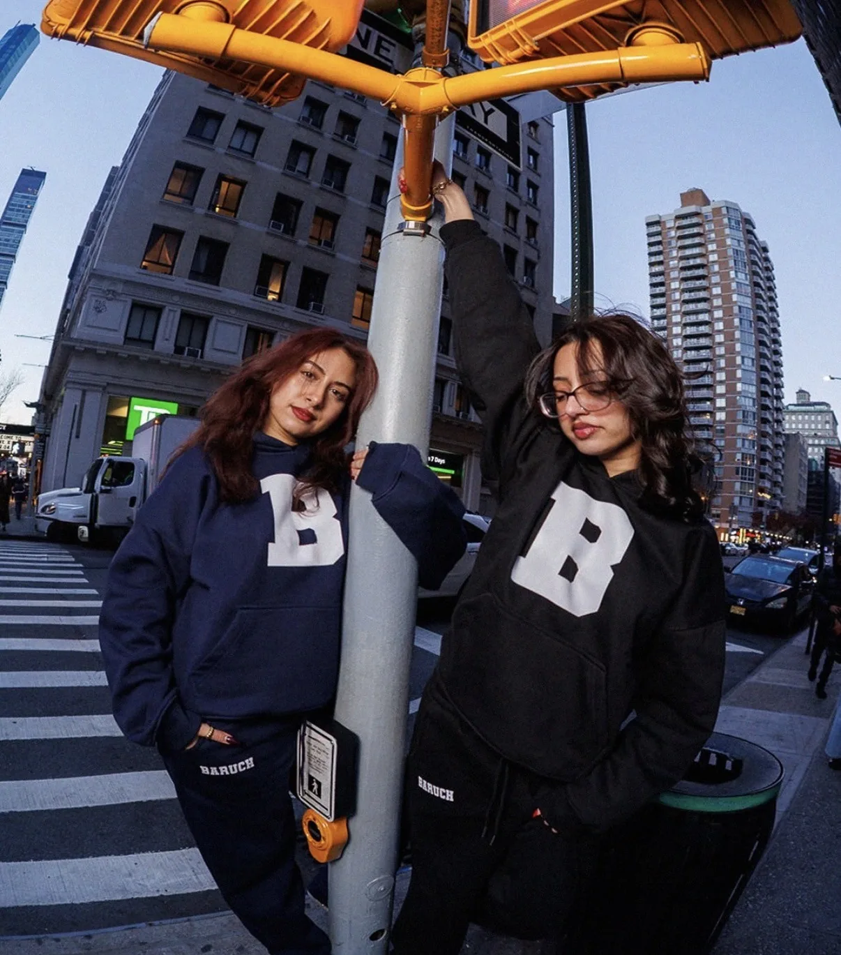 Worn as a full set. Oversized heavyweight hoodie · Wide leg Sweatpant.