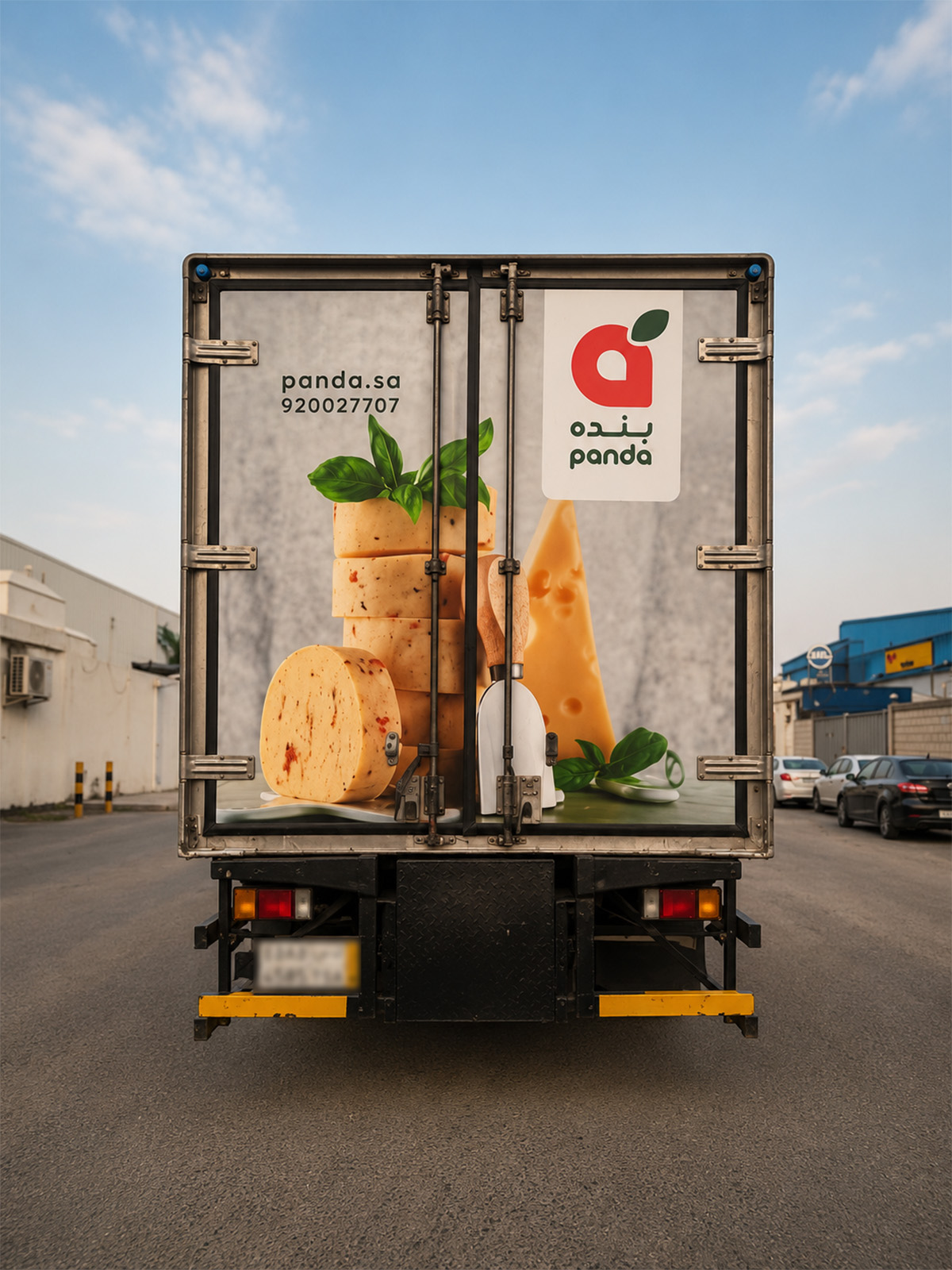 Panda Fleet Branding: Refrigerated Delivery Trucks