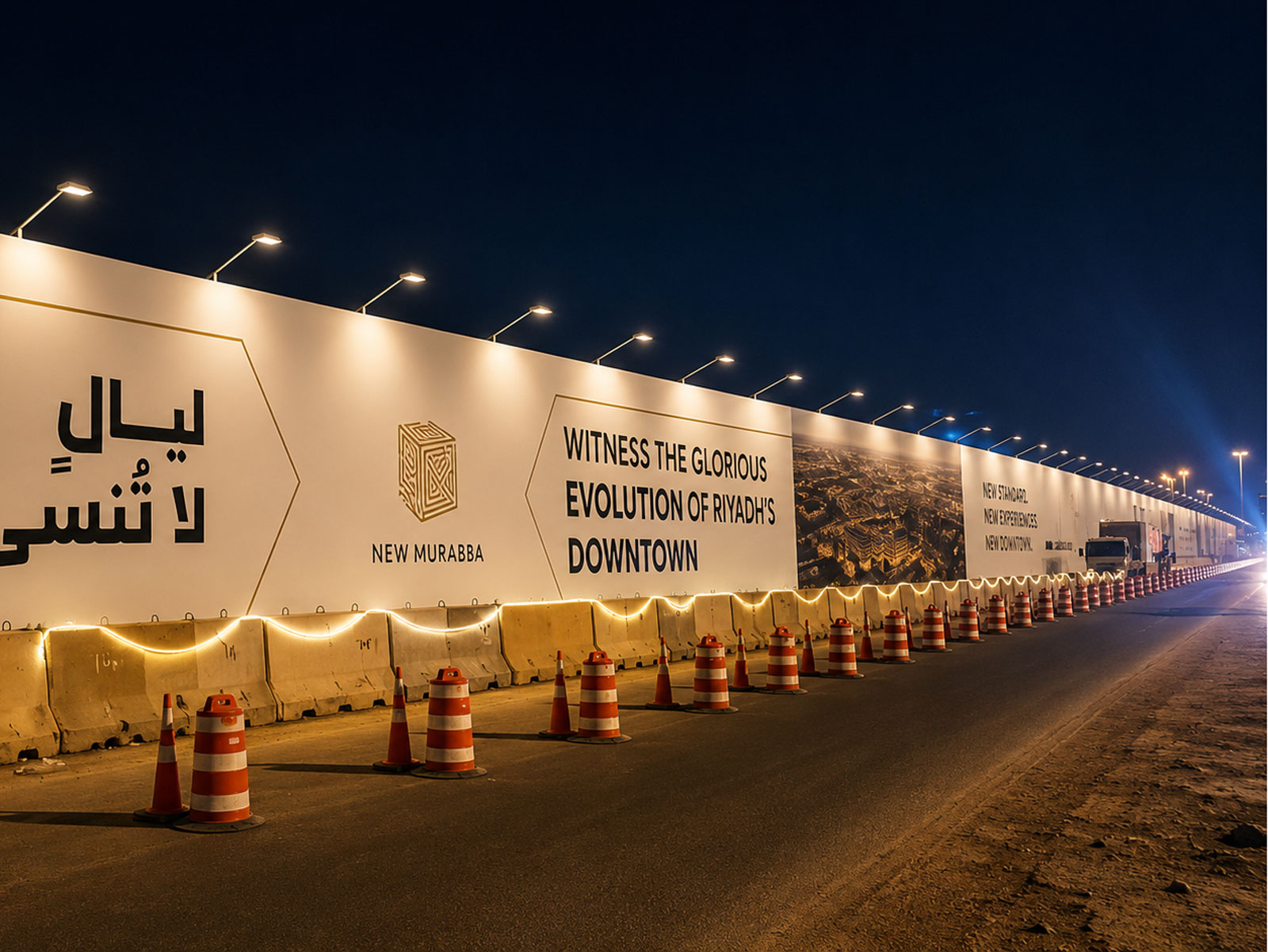 المربع الجديد: إسوار موقع في وسط الرياض
