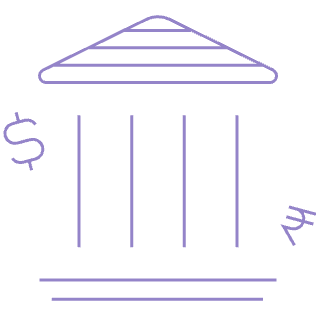 Financing line-art icon
