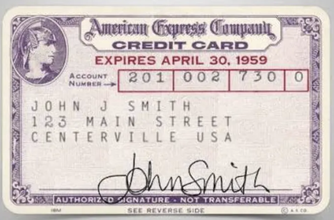 Early American Express cards