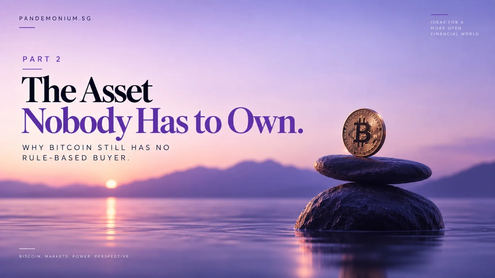 The Asset Nobody Has to Own