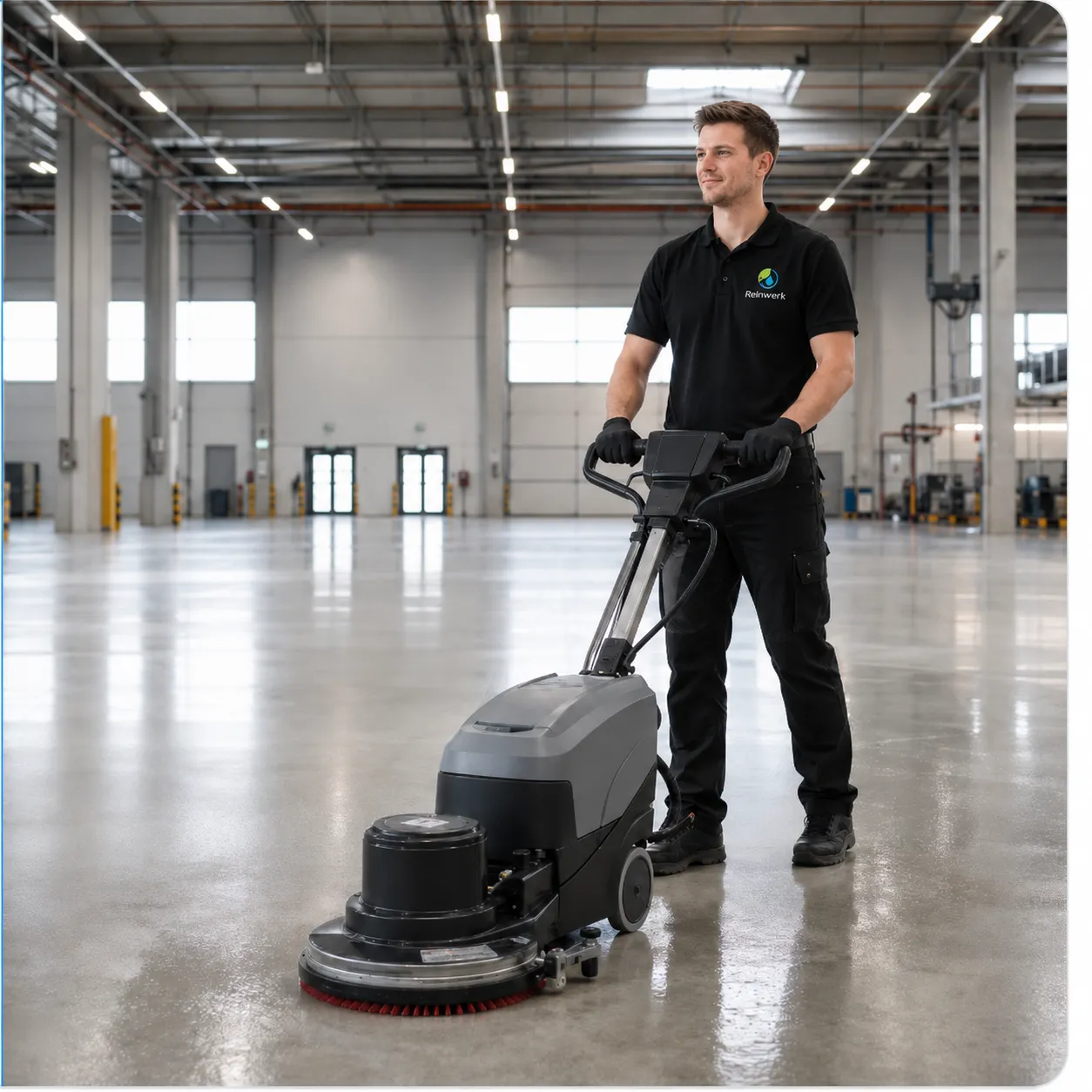 Industrie- und Grossflächenreinigung Logistikhalle