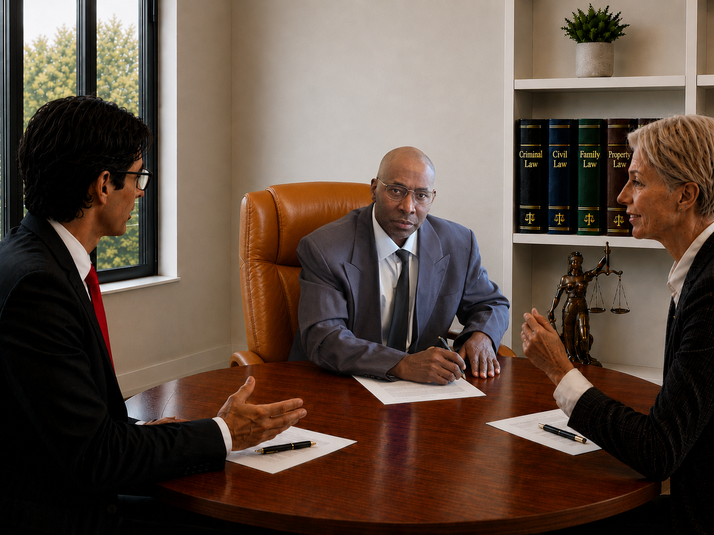 Partner Discussing with Legal Team