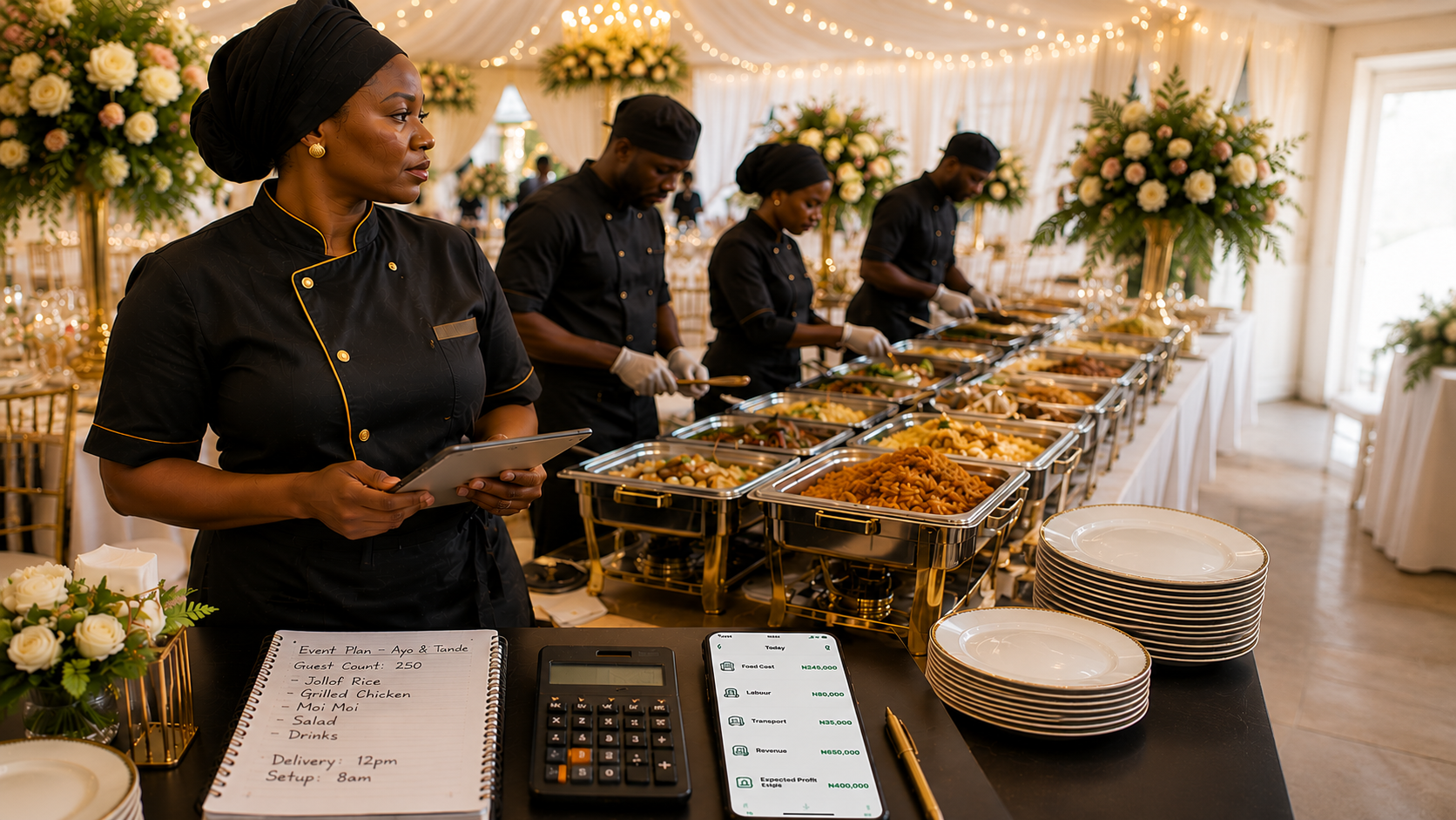 The Best App for Caterers in Nigeria to Price Events & Track Profit