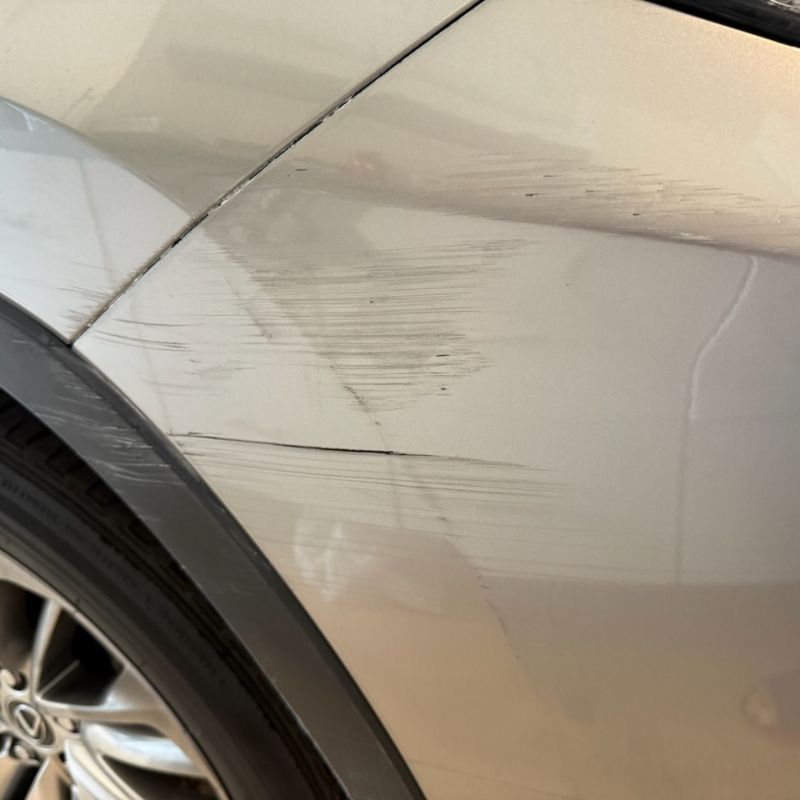 Before mobile auto body repair by Paint N Go