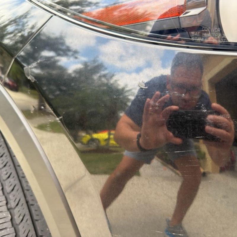 Before mobile auto body repair by Paint N Go