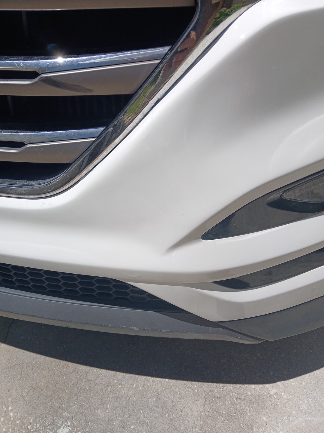 front bumper after repair in St. Petersburg