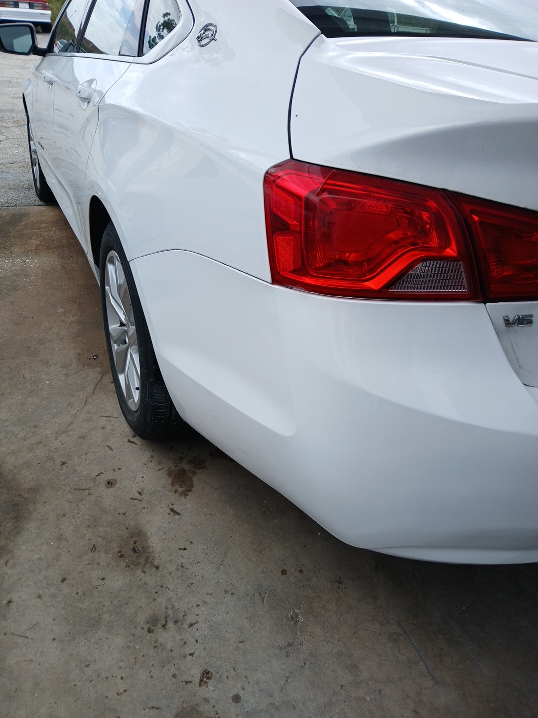 rear bumper corner after repair in Plant City