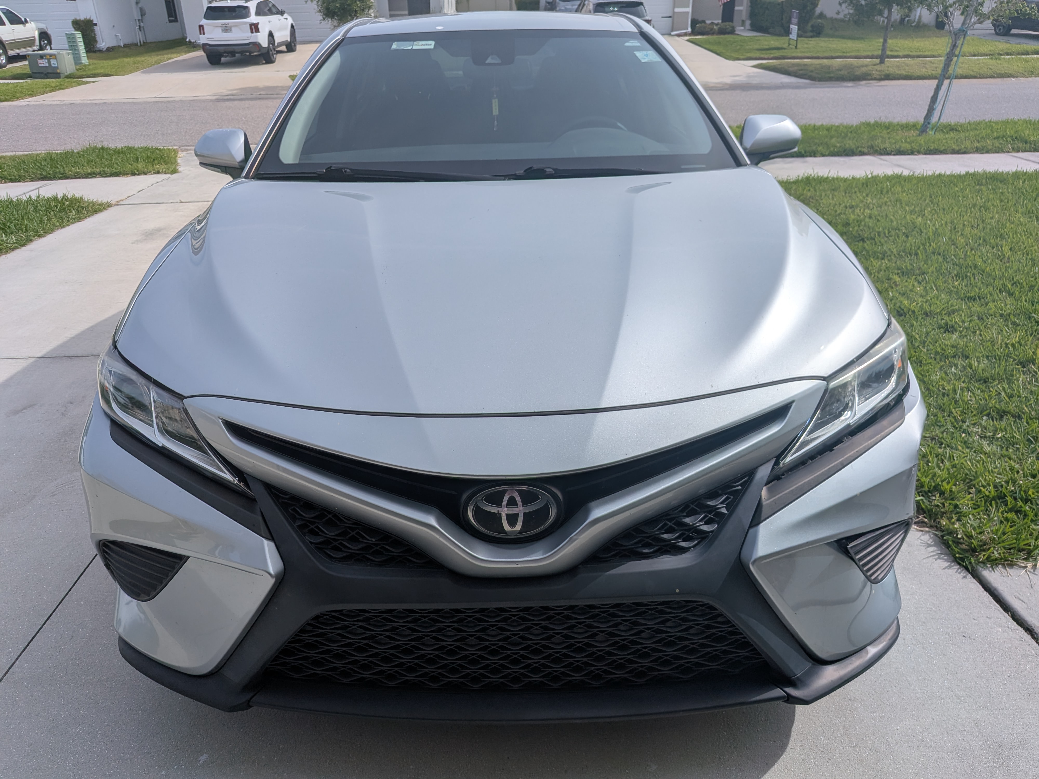 front bumper corner after repair in Wesley Chapel