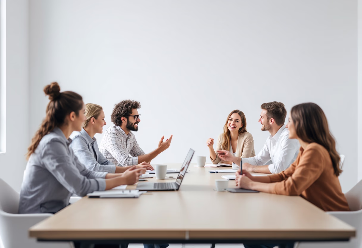 image of a diverse group of professionals in a meeting room