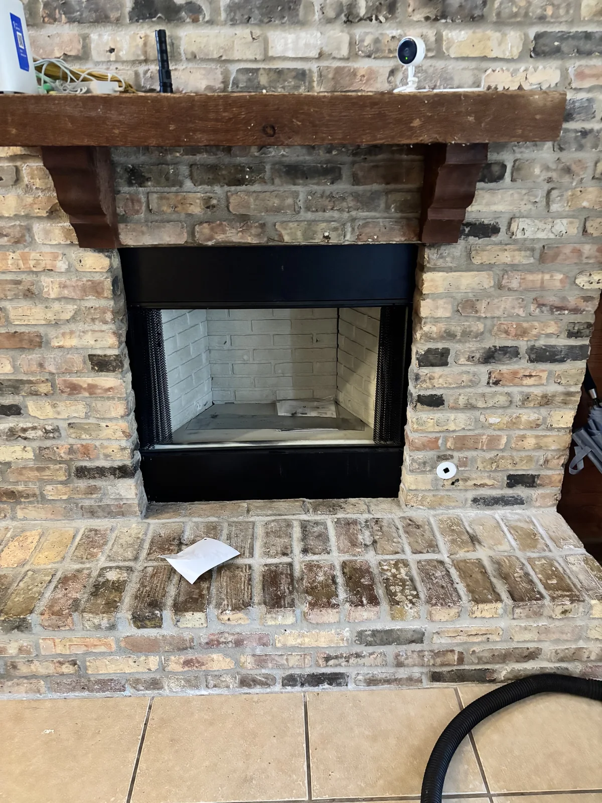 Finished fireplace installation by 1st Choice Residential