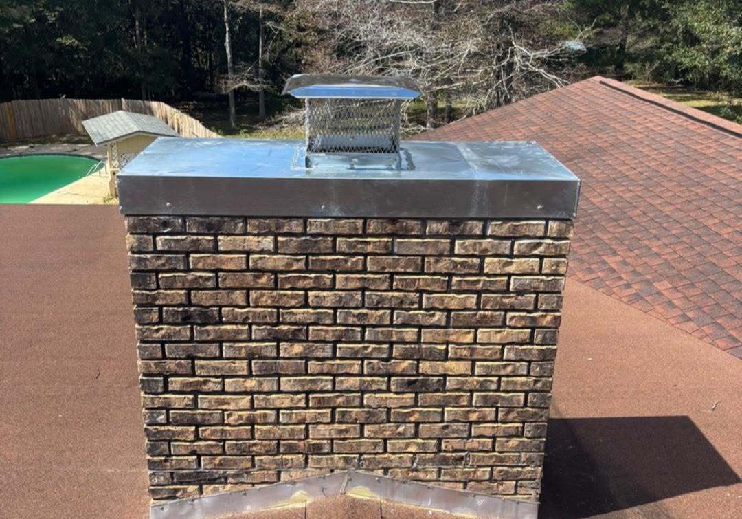Chimney chase cover and cap installation