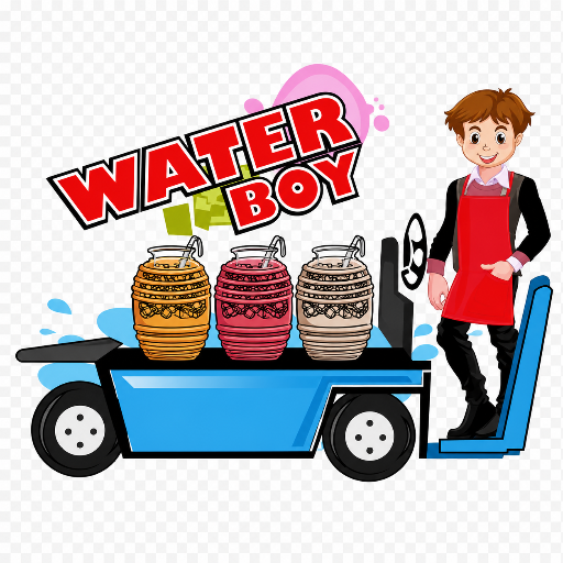 WaterBoy illustrated cart with aguas frescas