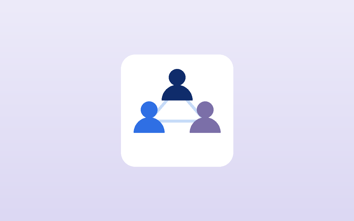 Illustration of family members sharing a parent's care information