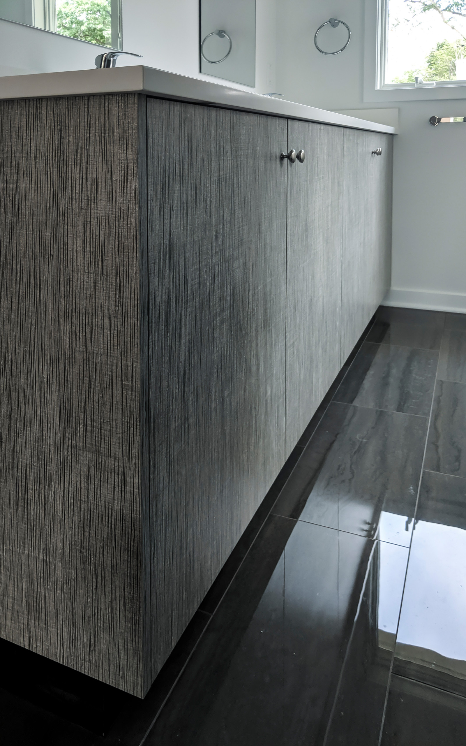Modern bathroom sink cabinet