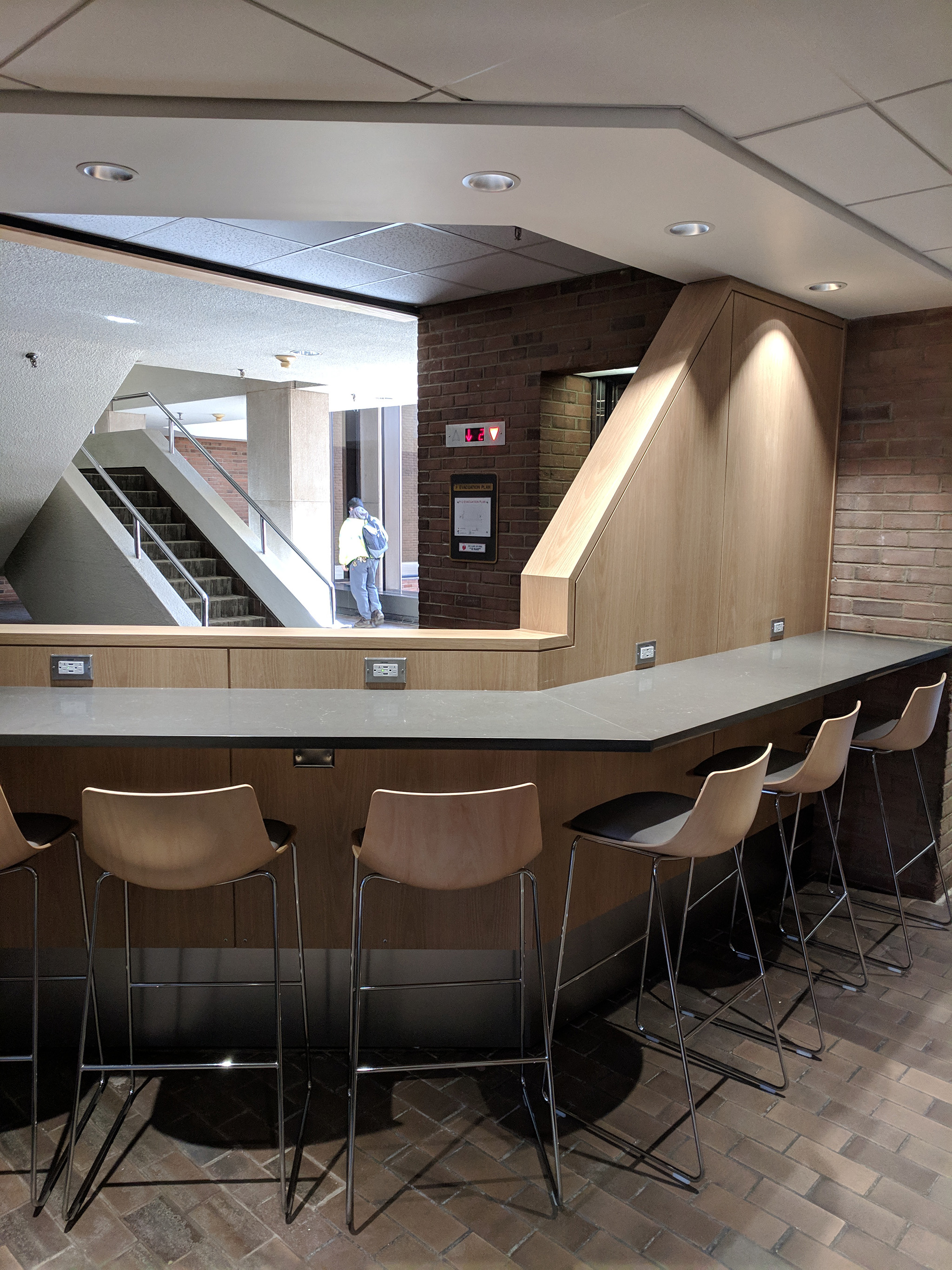 Counter seating area