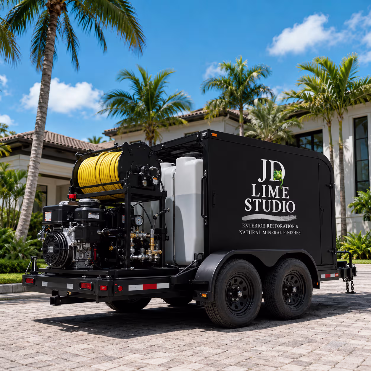 JD Lime Studio trailer on site