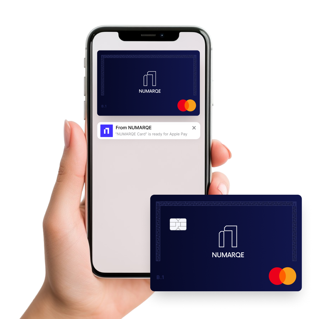 Numarqe card and mobile wallet product visual
