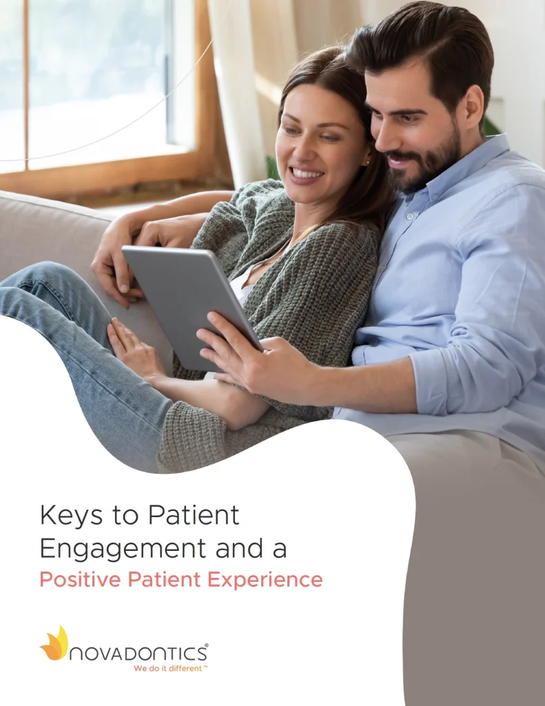 Cover of the Novadontics eBook Keys to Patient Engagement and a Positive Patient Experience.
