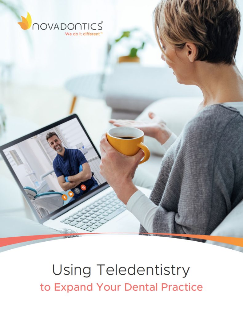 Cover of the Novadontics eBook Using Teledentistry to Expand Your Dental Practice.