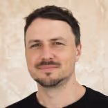 Portrait of a man in a black shirt