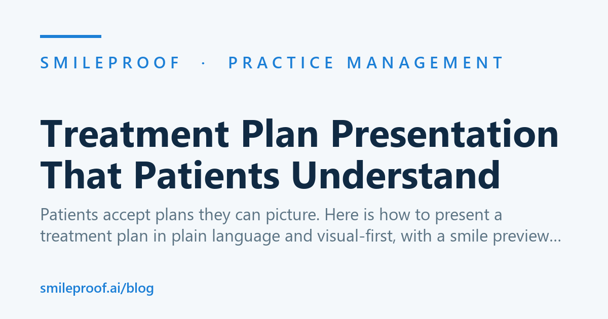 Treatment Plan Presentation That Patients Understand — Smileproof
