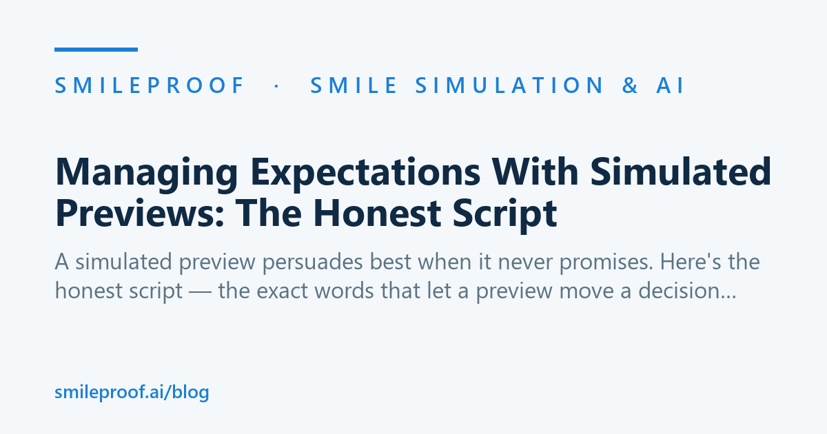 Managing Expectations With Simulated Previews: The Honest Script — Smileproof