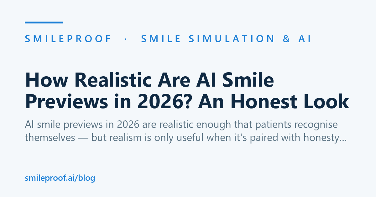 How Realistic Are AI Smile Previews in 2026? An Honest Look — Smileproof