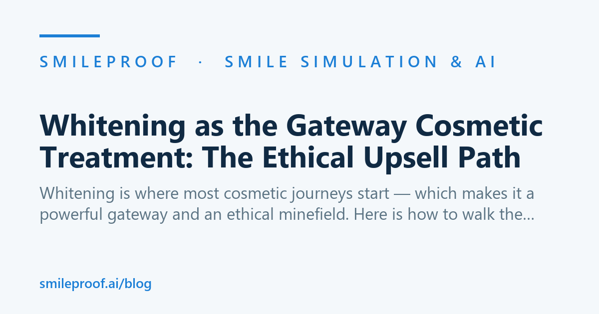 Whitening as the Gateway Cosmetic Treatment: The Ethical Upsell Path