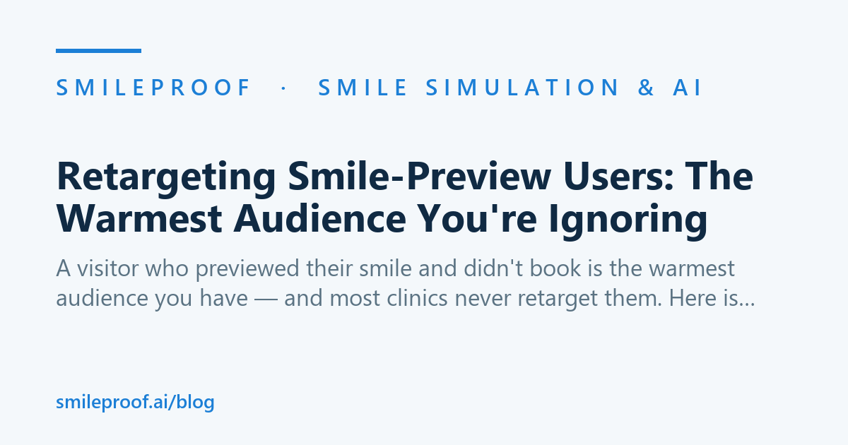 Retargeting Smile-Preview Users: The Warmest Audience You're Ignoring — Smileproof