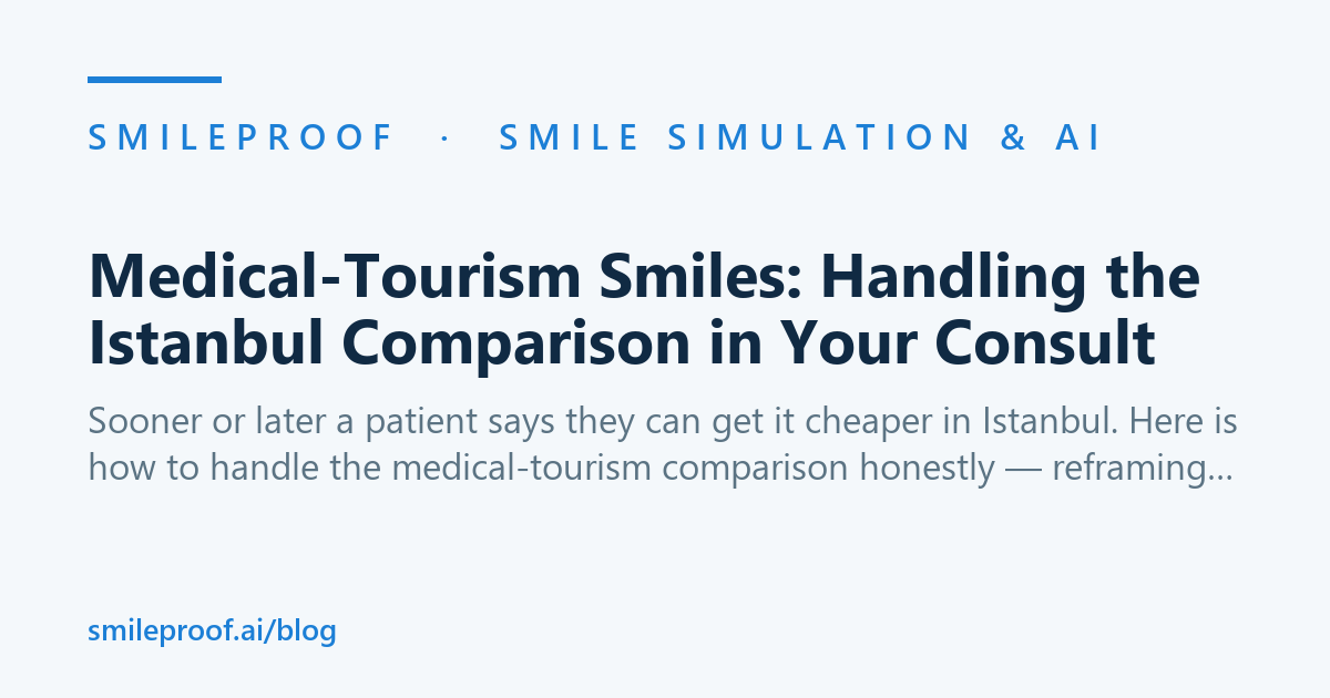 Medical-Tourism Smiles: Handling the Istanbul Comparison in Your Consult | Smileproof
