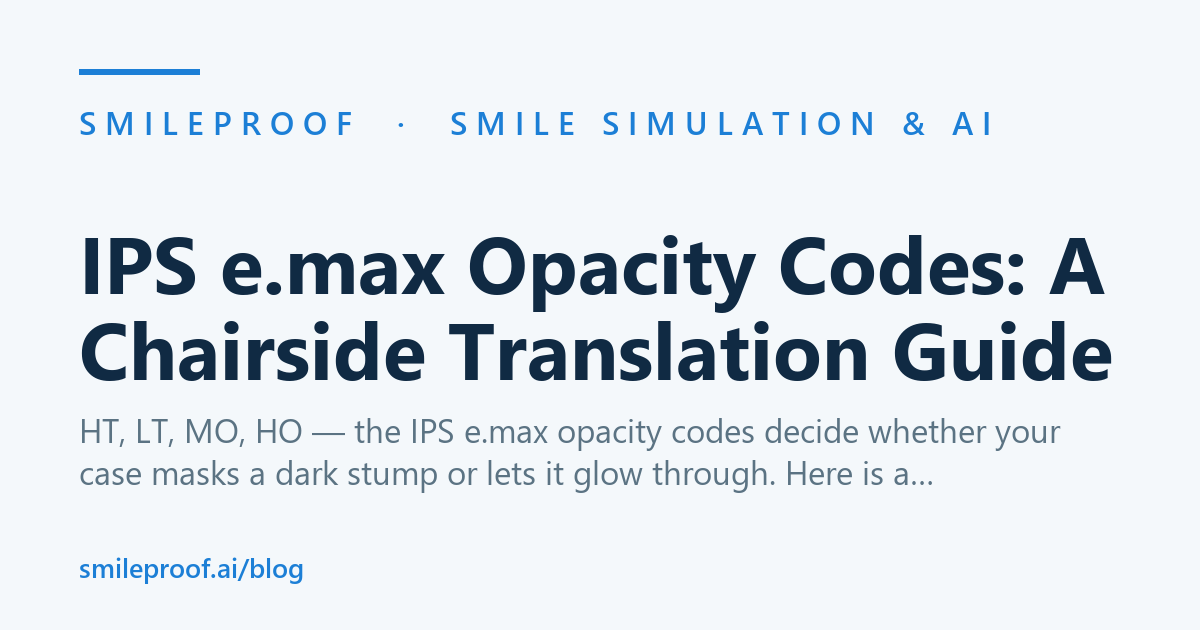 IPS e.max Opacity Codes: A Chairside Translation Guide — Smileproof