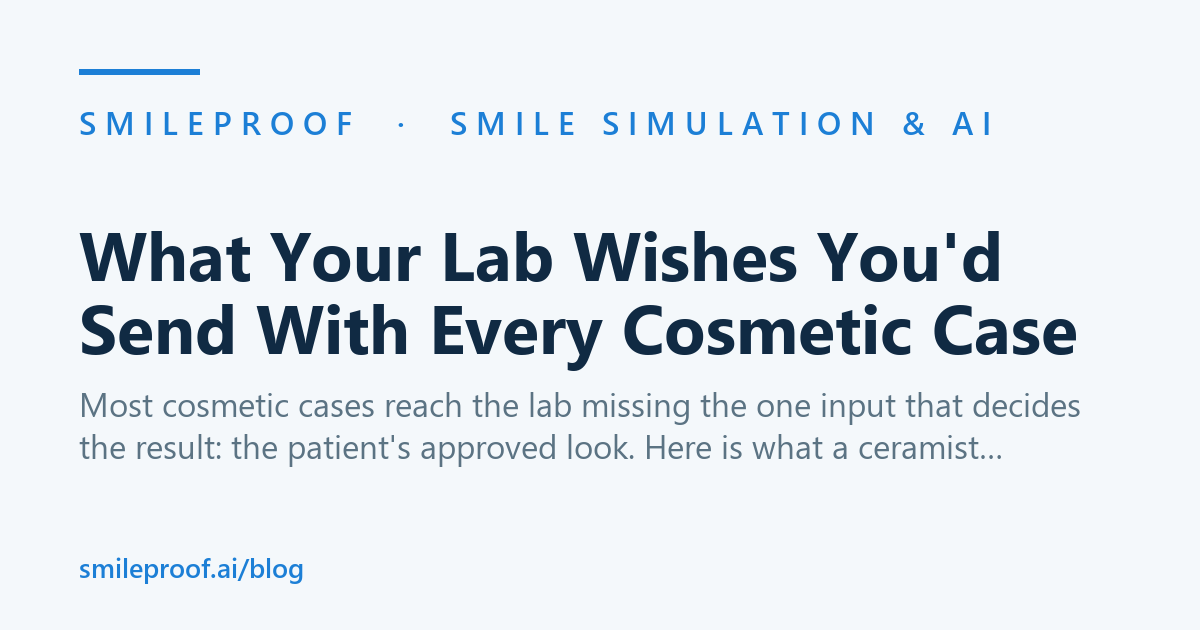 What Your Lab Wishes You'd Send With Every Cosmetic Case — Smileproof