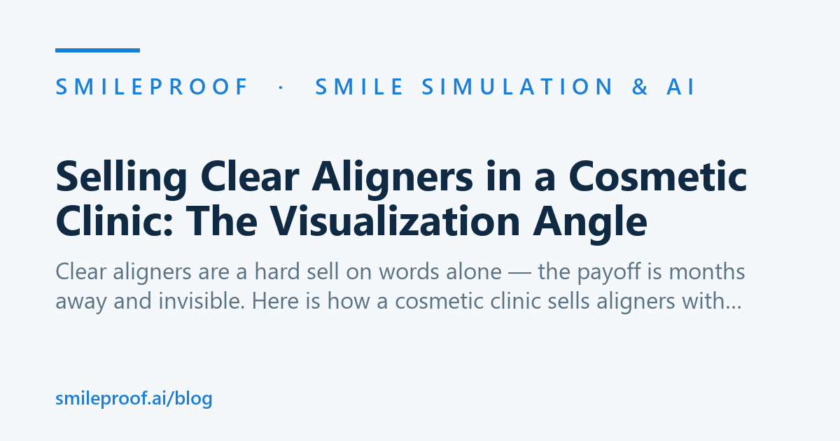 Selling Clear Aligners in a Cosmetic Clinic: The Visualization Angle | Smileproof