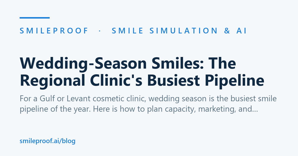 Wedding-Season Smiles: The Regional Clinic's Busiest Pipeline | Smileproof