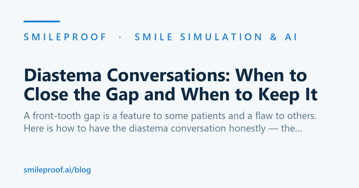 Diastema Conversations: When to Close the Gap and When to Keep It | Smileproof