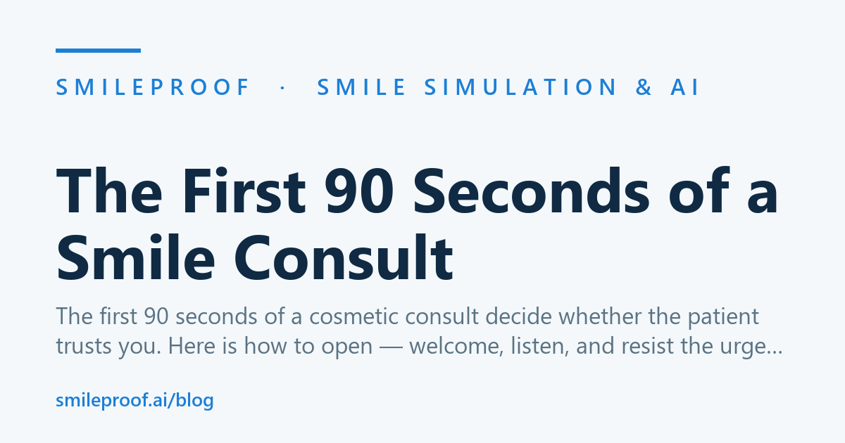 The First 90 Seconds of a Smile Consult | Smileproof