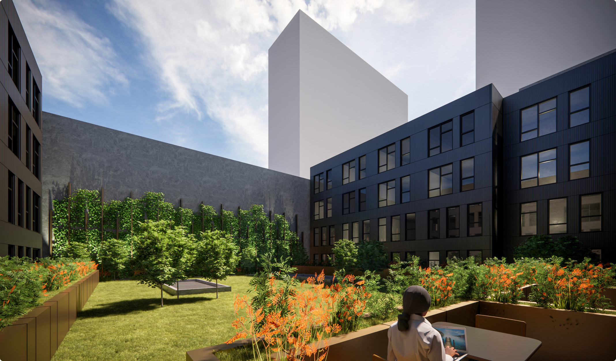 Photograph from the 1529 N Fremont project.