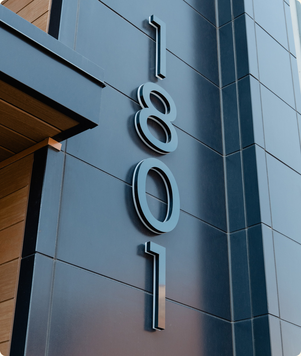 Detail photograph from the 1801 W Grand project.