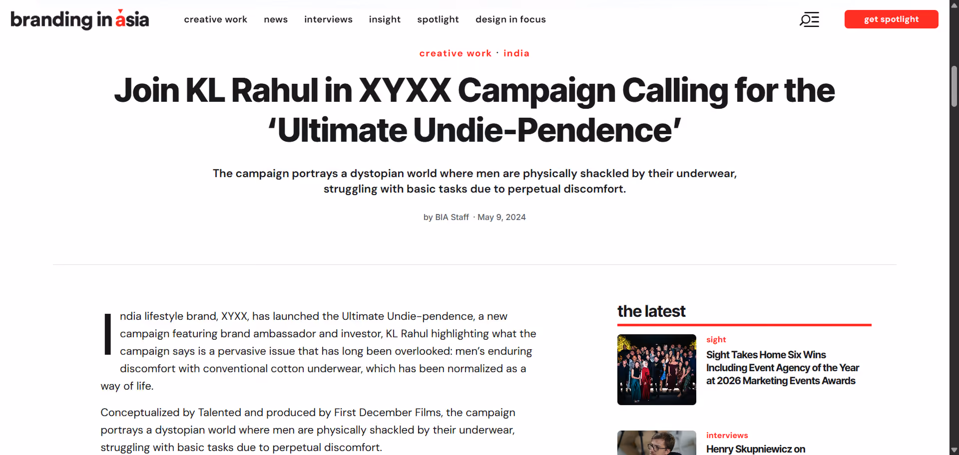 Branding in Asia: XYXX, Ultimate Undie-pendence | First December Films
