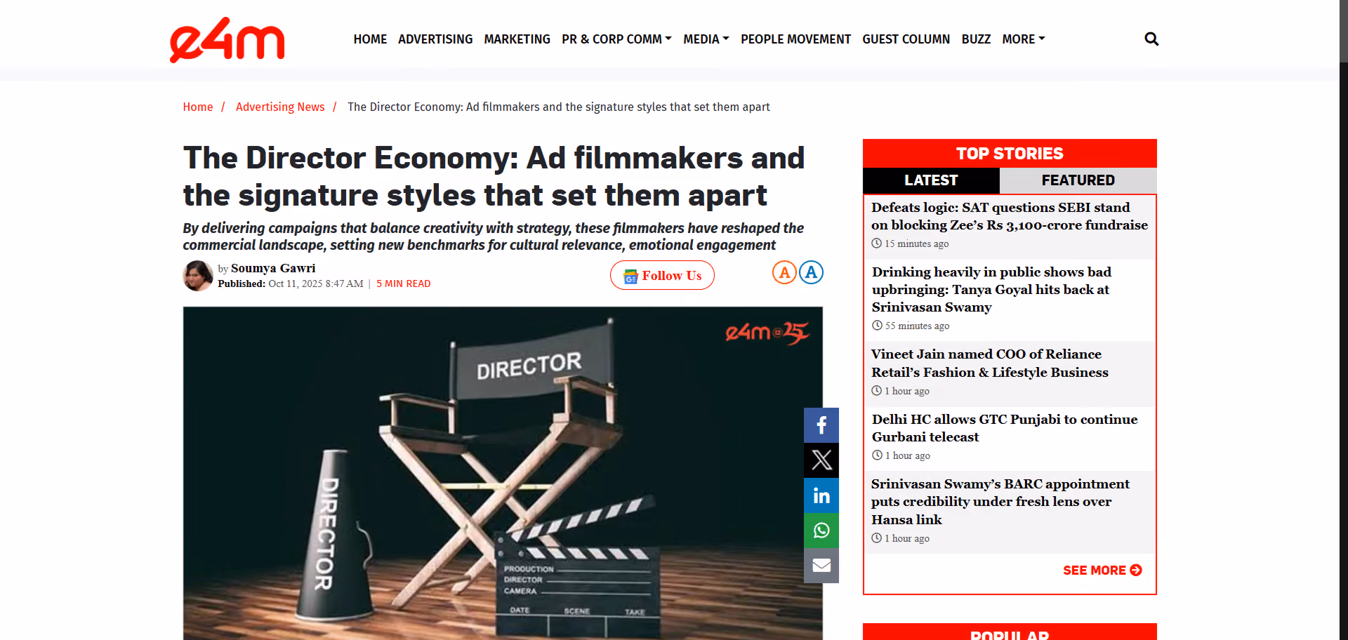 Exchange4media: The Director Economy | First December Films